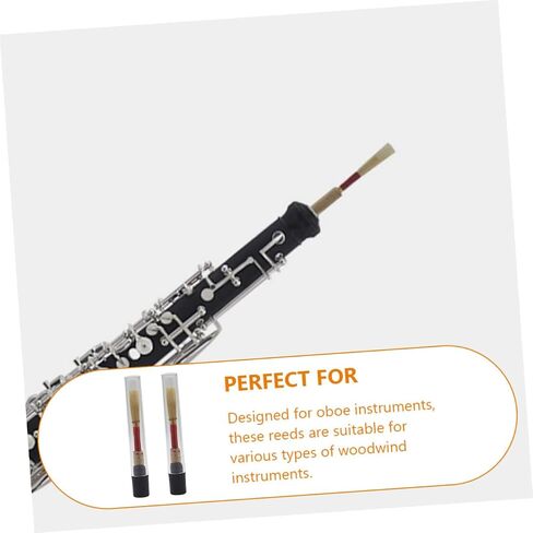 Vaguelly 2pcs Oboe Replacement for Beginner Replacement Oboe Oboe Kit Musical Instrument Parts Instrument Beginners Oboe Part Handmade Oboe Red in Saudi Arabia