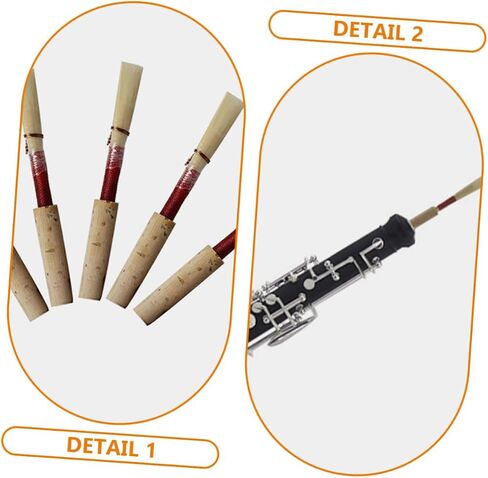 Vaguelly 2pcs Professional Oboe Replacement for Beginner Advanced Players Woodwind Instrument Part in Saudi Arabia