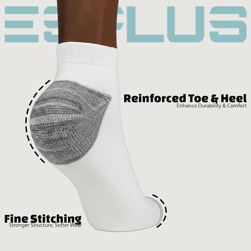 Esplus Athletic Sports Socks for Men & Women, Cushioned Instep & Ankle Support, Breathable, Moisture-Wicking, Odor Control in Saudi Arabia