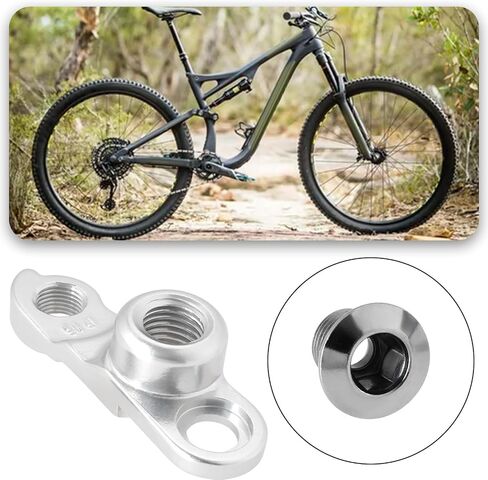 ECSiNG 1 قطعة دراجة Derailleur شماعات سبائك الألومنيوم M12x1.5mm Derailleur شماعات مع مسامير استبدال جزء GH-187 متوافق مع دراجة وايت لM12x1.5mm من خلال المحور in Kuwait