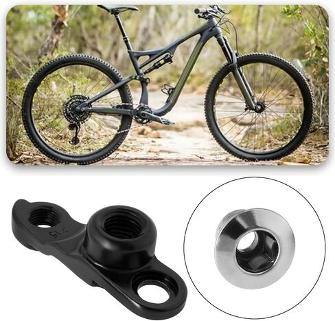 ECSiNG 1PC Bicycle Derailleur Hanger Aluminum Alloy M12x1.5mm Derailleur Hanger with Screws Replacement Part GH-187 Compatible with Whyte Bicycle for M12x1.5mm Through Axle in Saudi Arabia