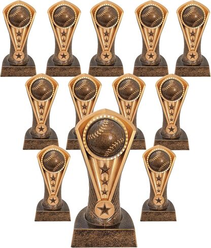 Express Medals Engraved or Blank, Pack of 12, 6.5 Inch Cobra Baseball Softball Trophies in Saudi Arabia