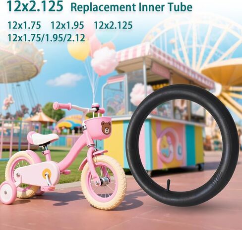 2-Pack Bike Tubes 12x1.75/1.95/2.125 Inner Tube 12 x 1.75 12 x 1.95 12x2.125 Bike Tire Tube in Saudi Arabia