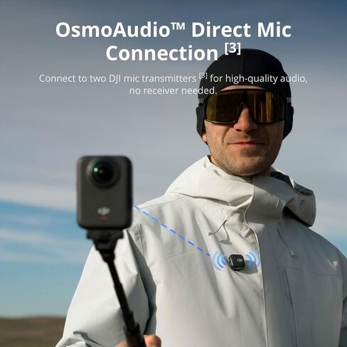 DJI Osmo 360 Adventure Combo, 360 Action Camera | 1-Inch 360° Imaging, Extended Battery Life With 3 Batteries, Native 8K 360° Video, 4K/120fps & 170° Boost Video in Kuwait