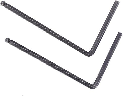 2 PCS Truss Rod Allen Wrench Tool Truss Rod Wrench, Steel L Shape Guitar Neck Adjustment Tool with Groove, Straighten Acoustic Neck (5mm/0.2in) in Saudi Arabia