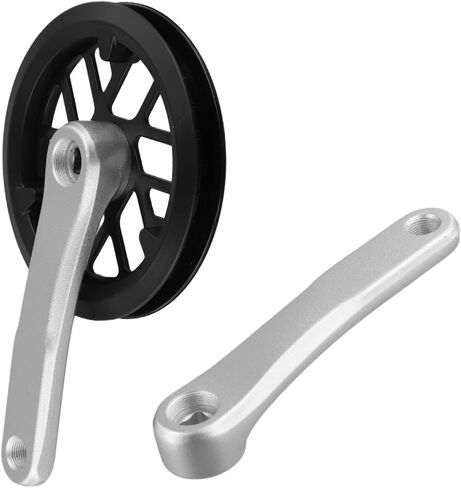 Childrens Bike Crankset, 32T folding bike chainring kids bike for ebike 127/140/152mm crankset, Plastic double protectors(32 * 140mm) in Kuwait