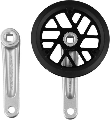 Childrens Bike Crankset, 32T folding bike chainring kids bike for ebike 127/140/152mm crankset, Plastic double protectors(32 * 140mm) in Kuwait