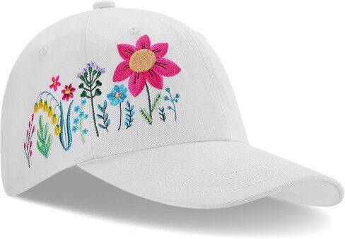 Biggun Trendy Embroidered Baseball Cap for Girls Women Men - Adjustable Soft Breathable Hats for Casual Wear in Saudi Arabia