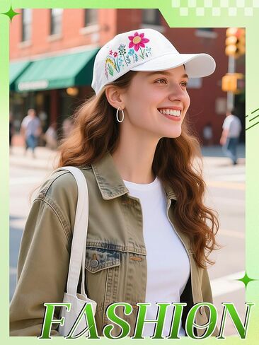 Biggun Trendy Embroidered Baseball Cap for Girls Women Men - Adjustable Soft Breathable Hats for Casual Wear in Saudi Arabia
