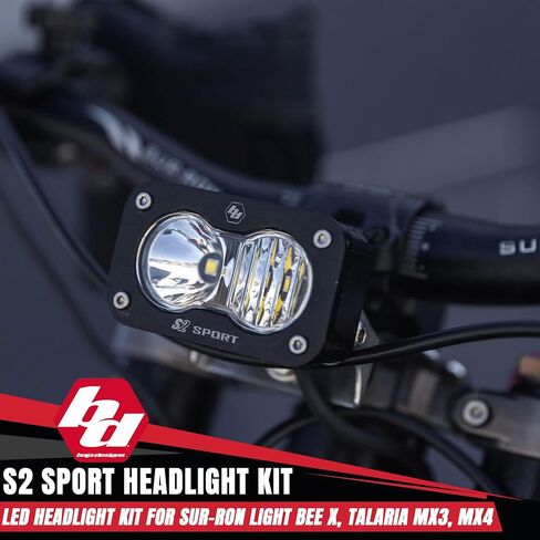 Baja Designs S2 Pro Headlight Kit for Sur-Ron Light Bee X و Talaria MX3/MX4 (Combo ؛ Clear) in Kuwait