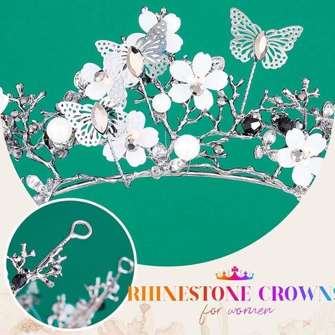 Brishow Gold Butterfly Tiaras Queen Crowns Quinceanera Headdress for Women in Kuwait