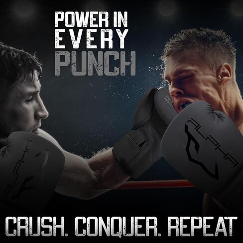 Boxing Gloves Men for Training, Sparring, Kickboxing, Muay Thai, MMA, Heavy Bag & Fitness I Premium Faux Leather, Shock Absorption, Wrist Support for Adults & Youth, Boxing Gloves Women in Saudi Arabia