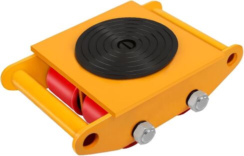 Machinery Mover 6T 13200LB Capacity Machinery Skate 4 Wheels Dolly Skate Roller with 360 Degree Rotation Cap for Warehouse Workshop Factory, Red in Saudi Arabia