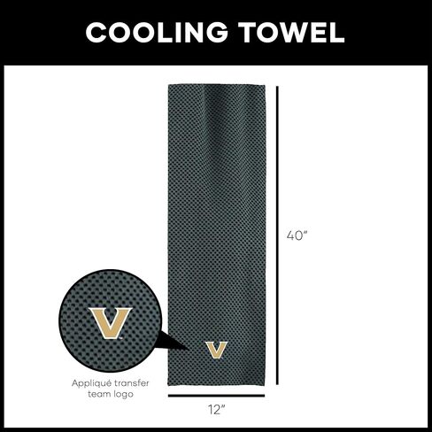 Vanderbilt Commodores NCAA Logo Cooling Towel 12x40 Inches in Saudi Arabia
