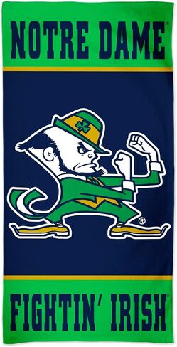 WinCraft NCAA Notre Dame Fighting Irish Notre Dame Fighting Irish Spectra Beach Towel 30" x 60", Multi Color, na in Saudi Arabia