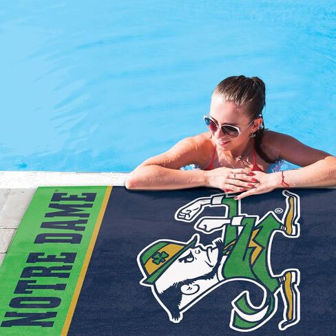 WinCraft NCAA Notre Dame Fighting Irish Notre Dame Fighting Irish Spectra Beach Towel 30" x 60", Multi Color, na in Saudi Arabia