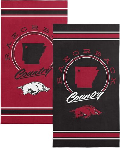 Northwest Arkansas Razorbacks NCAA Homebreak Beach Towel 2 Pack 30 x 60 Inches in Saudi Arabia