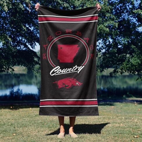 Northwest Arkansas Razorbacks NCAA Homebreak Beach Towel 2 Pack 30 x 60 Inches in Saudi Arabia