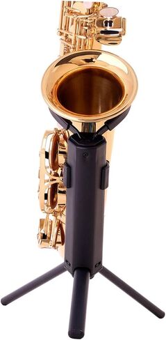 Foldable Alto Saxophone Stand Portable Sax Holder with Stable Tabletop Bracket for Home Storage and Music Classroom Display Black in Saudi Arabia