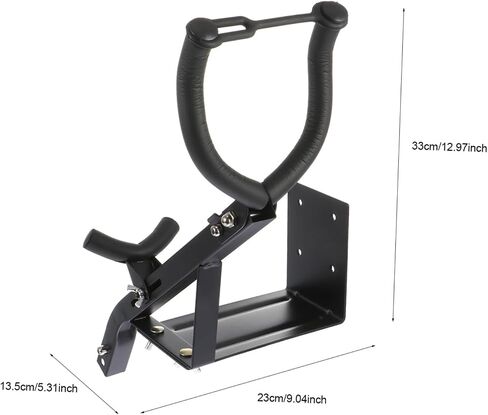 BESPORTBLE Alto Saxophone Holder Wall Mount Stand with Sponge Cushion for Scratch Protection Space-saving Design Suitable for Home Storage and Exhibition Display Black in Saudi Arabia