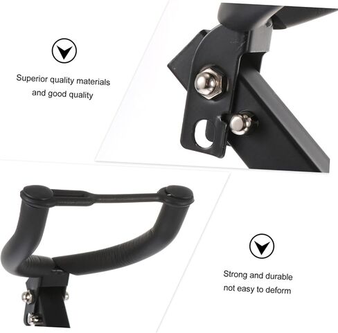 BESPORTBLE Alto Saxophone Holder Wall Mount Stand with Sponge Cushion for Scratch Protection Space-saving Design Suitable for Home Storage and Exhibition Display Black in Saudi Arabia