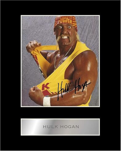 عرض الصور المطبوعة مسبقًا والموقّعة رقميًا من Hulk Hogan #33 صورة توقيع مطبوعة مقاس 10 × 8 بوصة in Saudi Arabia