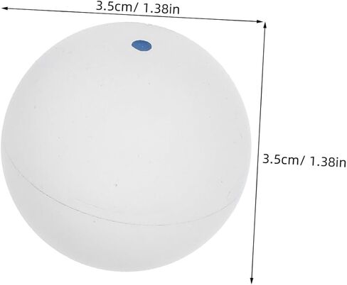Milisten 2pcs Squash Training Balls for Beginners Rubber Practice Balls for Hand Eye Coordination Realistic Bounce Durable Construction for Skill Development in Saudi Arabia