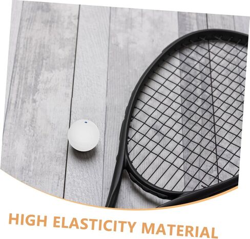 Milisten 2pcs Squash Training Balls for Beginners Rubber Practice Balls for Hand Eye Coordination Realistic Bounce Durable Construction for Skill Development in Saudi Arabia