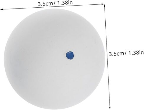Milisten 2pcs Squash Training Balls for Beginners Rubber Practice Balls for Hand Eye Coordination Realistic Bounce Durable Construction for Skill Development in Saudi Arabia