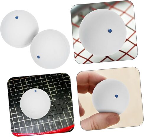 POPETPOP 2pcs Rubber Squash Training Balls for Hand Eye Coordination and Reaction Improvement for Beginner Practice Indoor and Outdoor Use Precision Weight for Enhanced Performance in Saudi Arabia