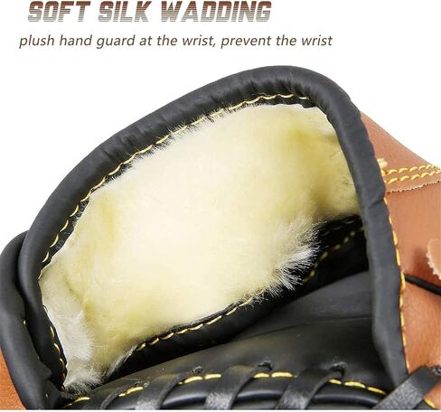Baseball Glove,Baseball Softball Mitt,Ergonomic Design - Comfortable and Durable Mitt for Kids Youth Adults Training and Beginner in Saudi Arabia