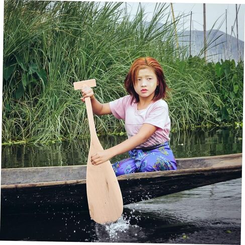 Veemoon Lightweight Wooden Paddle for Ergonomic Design for Comfort for Canoeing and Boating Durable Reinforced Handle for Stability Water Sports in Saudi Arabia