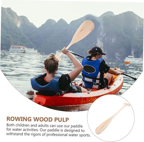 Veemoon Lightweight Wooden Paddle for Ergonomic Design for Comfort for Canoeing and Boating Durable Reinforced Handle for Stability Water Sports in Saudi Arabia