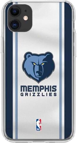 Skinit Clear Phone Case Compatible with iPhone 11 - Officially Licensed NBA Memphis Grizzlies Home Jersey Design in Saudi Arabia