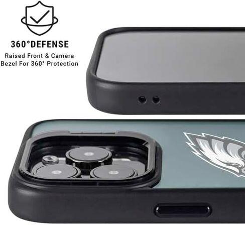 Skinit Kickstand Phone Case Compatible with iPhone 14 Pro Max - Officially Licensed NFL Philadelphia Eagles Breakaway Design in Saudi Arabia