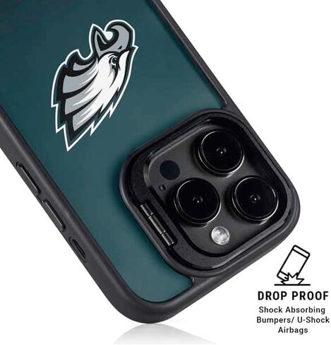 Skinit Kickstand Phone Case Compatible with iPhone 14 Pro Max - Officially Licensed NFL Philadelphia Eagles Breakaway Design in Saudi Arabia