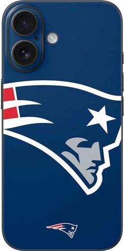 Skinit Decal Phone Skin Compatible with iPhone 16 - Officially Licensed NFL New England Patriots Large Logo Design in Saudi Arabia