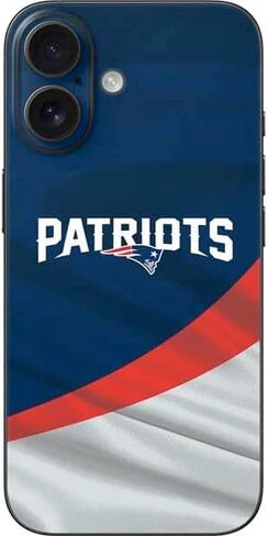 Skinit Decal Phone Skin Compatible with iPhone 16 - Officially Licensed NFL New England Patriots Large Logo Design in Saudi Arabia