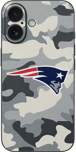 Skinit Decal Phone Skin Compatible with iPhone 16 - Officially Licensed NFL New England Patriots Large Logo Design in Saudi Arabia