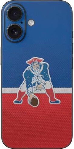 Skinit Decal Phone Skin Compatible with iPhone 16 - Officially Licensed NFL New England Patriots Large Logo Design in Saudi Arabia