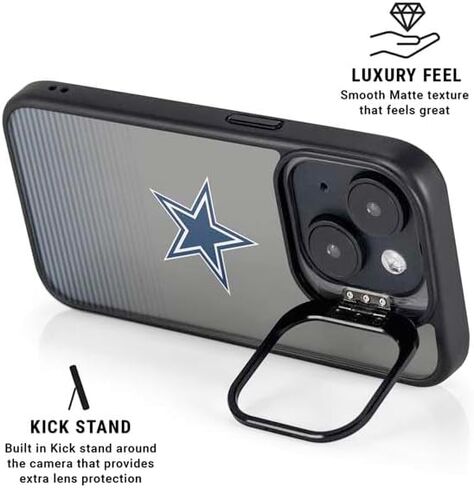 Skinit Kickstand Phone Case Compatible with iPhone 13 - Officially Licensed NFL Dallas Cowboys Breakaway Design in Saudi Arabia