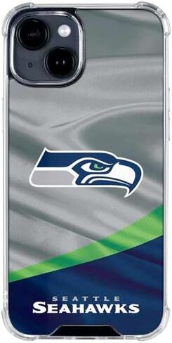 حافظة هاتف Skinit الشفافة متوافقة مع iPhone 14 - تصميم NFL Seattle Seahawks المرخص رسميًا in Saudi Arabia