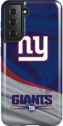 حافظة هاتف Skinit Pro متوافقة مع هاتف Galaxy S21 5G - تصميم رؤية مزدوجة مرخص رسميًا من NFL New York Giants in Kuwait