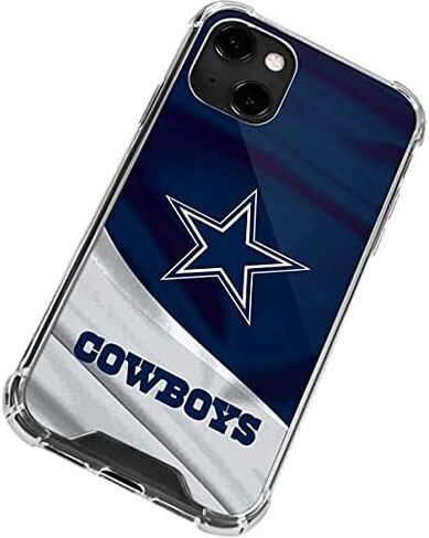 Skinit Clear Phone Case Compatible with iPhone 13 - Officially Licensed NFL Dallas Cowboys Design in Saudi Arabia