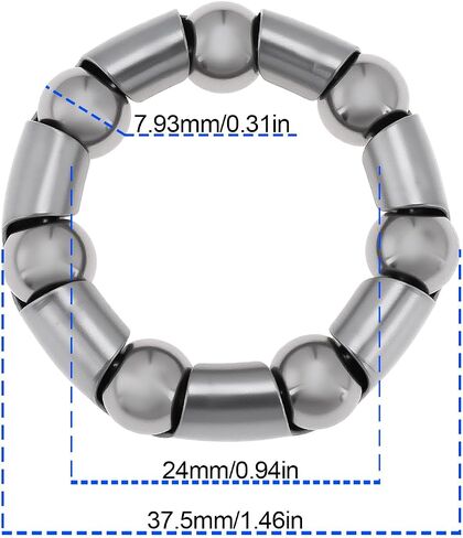 16pcs Bicycle Crank Bearing Retainer 5/16 Inch x 7 Ball for Mountain Bikes Stretch Bicycle Crank in Saudi Arabia