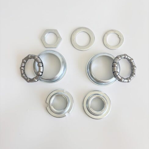 XYAUTO Bicycle Bottom Bracket Cup Set 2" Cup for Single Piece Crankset 5/16X9 Ball Retainer, One-Piece Crank Bottom Bracket Set Included Bearings in Kuwait