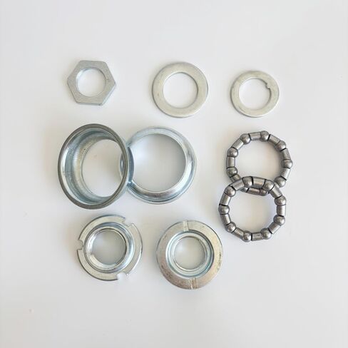 XYAUTO Bicycle Bottom Bracket Cup Set 2" Cup for Single Piece Crankset 5/16X9 Ball Retainer, One-Piece Crank Bottom Bracket Set Included Bearings in Kuwait