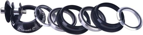 Headset Set 44mm Aluminium Alloy Bearing Headset Mountain Road Tube Accessories(Black) in Saudi Arabia