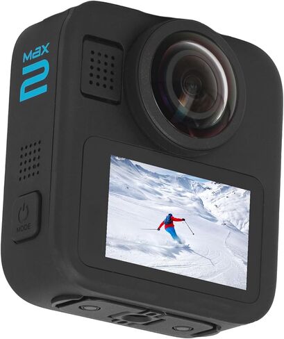 كاميرا الحركة GoPro MAX 2 8K 360 (MAX2) - عدسات قابلة للتبديل | تثبيت HyperSmooth | مقاوم للماء 5 م | وضع POV للسفر وتدوين الفيديو مع مجموعة ملحقات مكونة من 50 قطعة + بطاقة سعة 64 جيجابايت + المزيد in Saudi Arabia