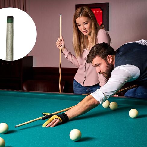 20 Pcs Billiard Pool Cue Tips Replacement Kit with Storage Box, Leather Pool Stick Tips for Billiard Cues, Snooker Pool Cues Accessories (Dark Brown) in Saudi Arabia